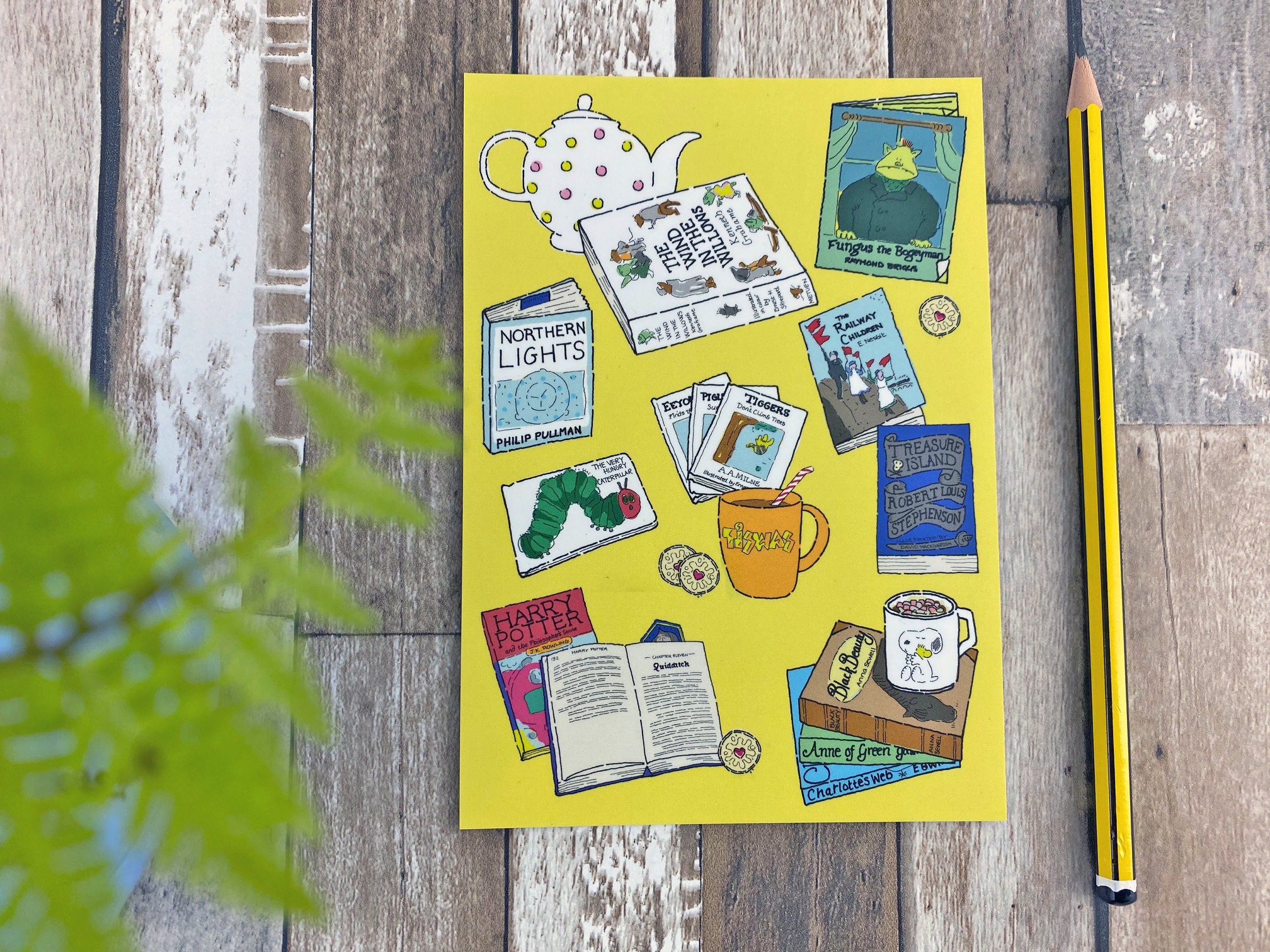 Bookish postcard Literary postcard Classic book card Etsy