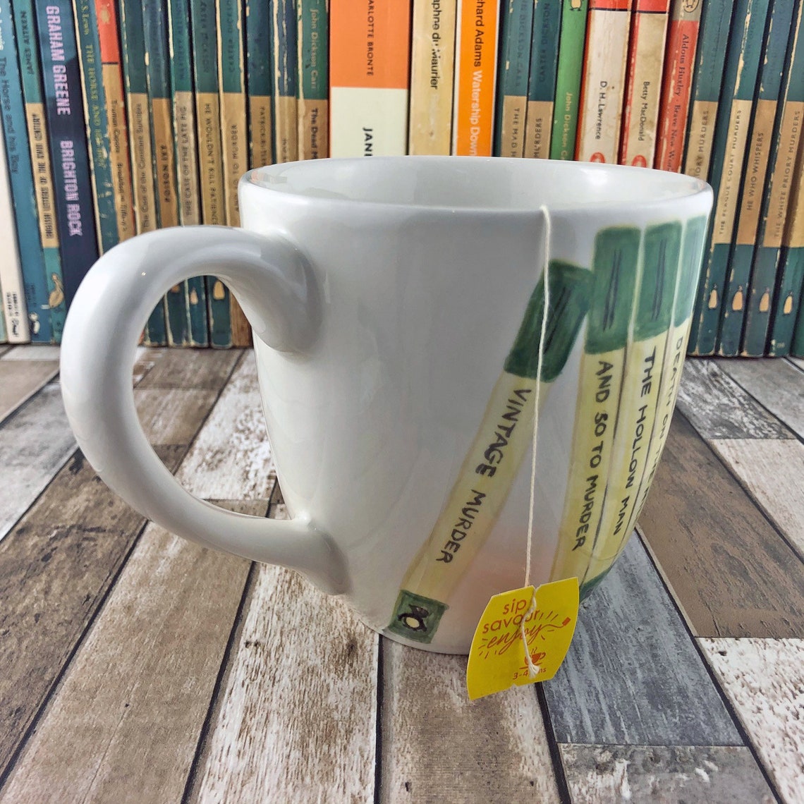 Book Mug Penguin book mug Bookish mug Literary mug Vintage Etsy