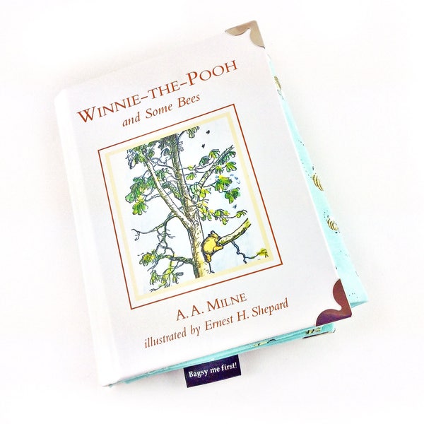 Winnie-the-Pooh Coin Purse, AA Milne, Winnie the Pooh, Book purse, Pooh lover gift, Purse made from a book, You never can tell with bees.”