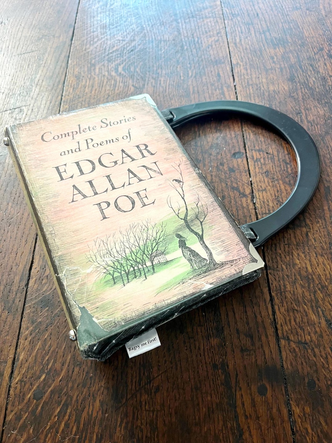 Book Handbag, Edgar Allan Poe, Gift for Goth, Book Purse, Literary Gift ...