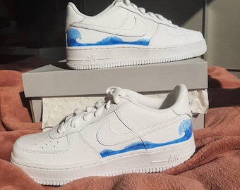 CUSTOM painted Nike Air Force 1 sneakers shoes handmade with angelus paint