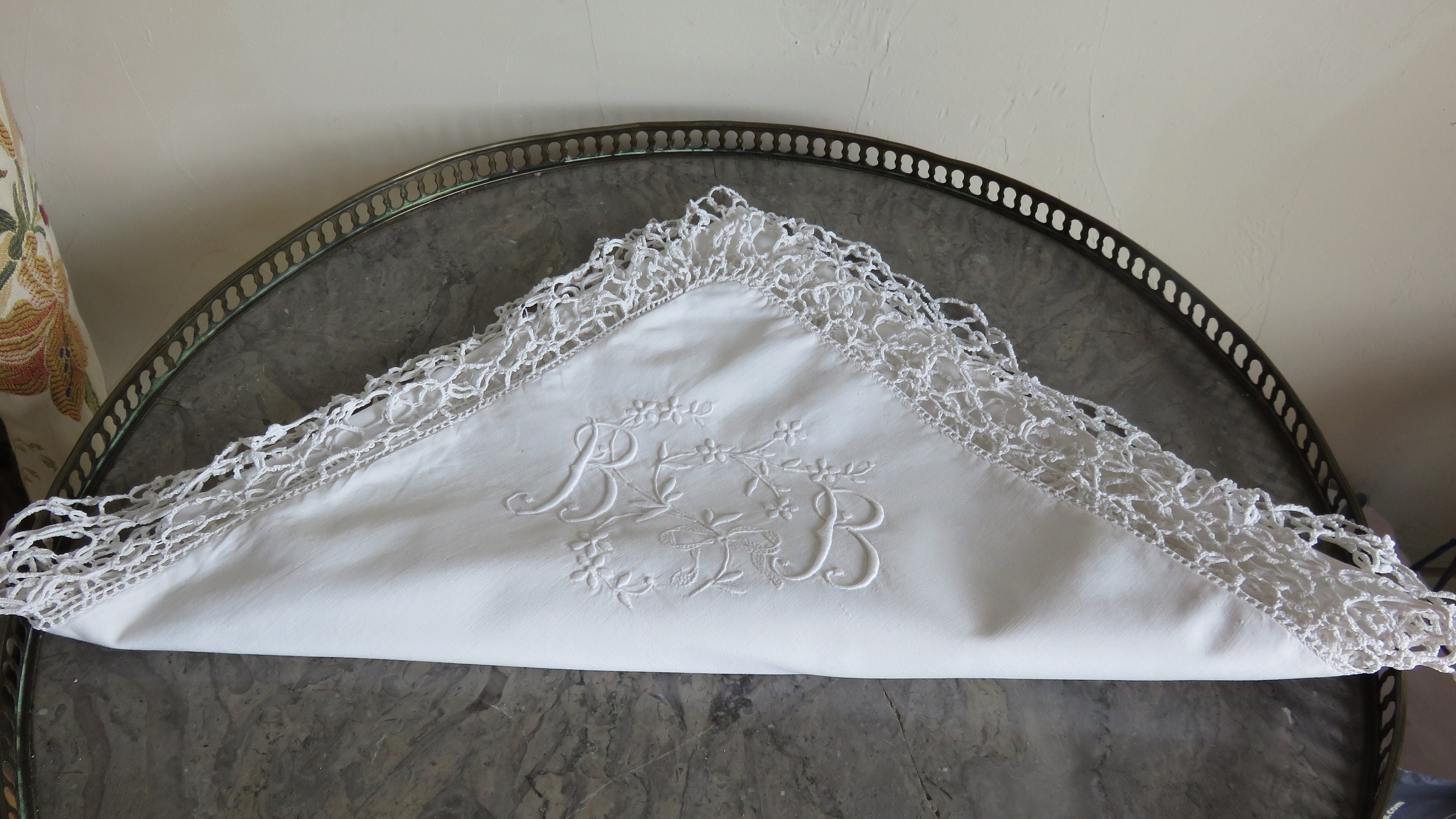 Français Taie d'oreiller/Taie d'oreiller Carrée/Décor de Chambre à Coucher/Français en Dentelle/Taie