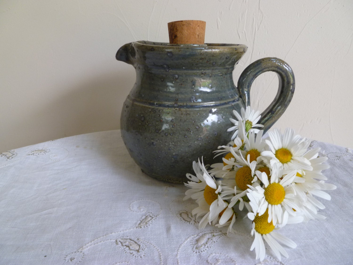 Français Jug/ Rustic Studio Artistes Jug /Signé Jug/Baudat/Français Pichet/Main Jug/Decorative Jug/K