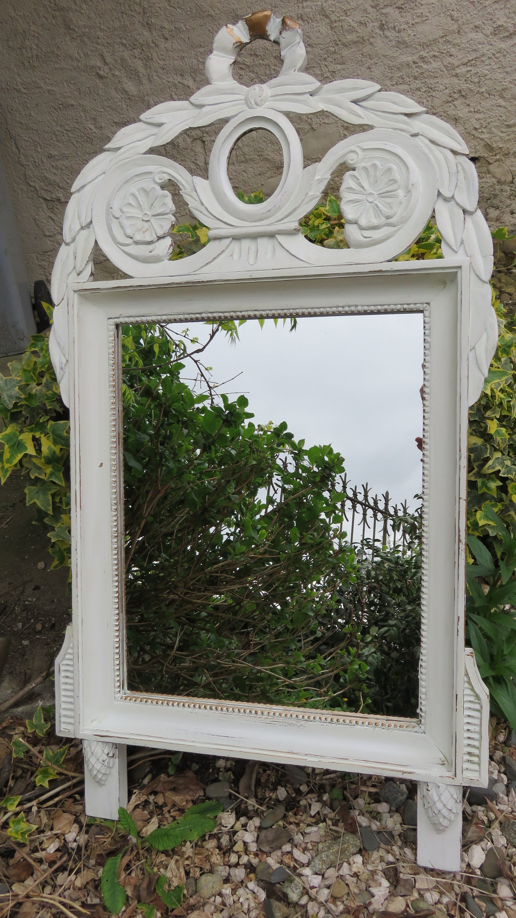 Französischer weißer Dekospiegel/Louis XVI Stil Spiegel/Großer | Etsy