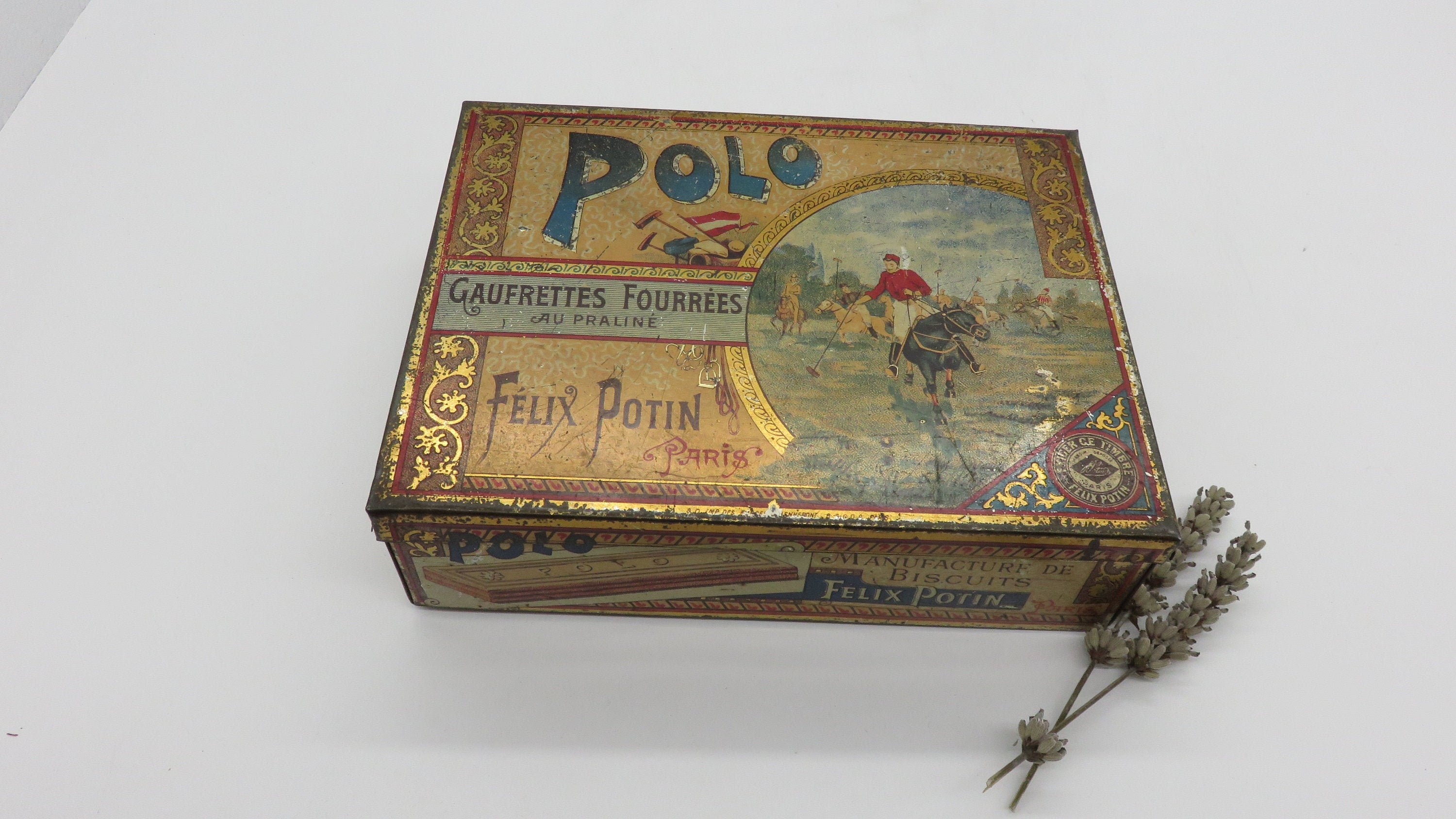 Boîte de Pot-In Vintage Felix/Kitchenware/Kitchen Storage/Cake Tins/Biscuit Tin/Polo/Felix Potin Par