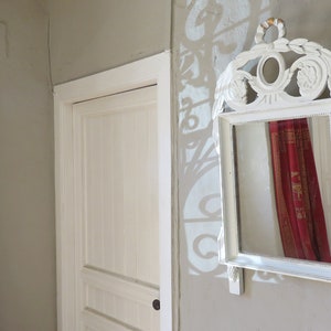 Französischer weißer Dekospiegel/Louis XVI Stil Spiegel/Großer | Etsy