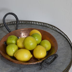 Antique Copper Pan/Copper decorative dish/Copper table decor/French copper pan/Kitchen decor/French Kitchenalia/1700&#39;s copper pan/Margalide