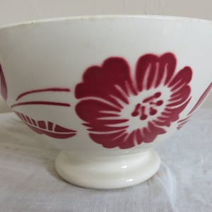 French Café Au Lait bowl /digoin bowl/Faience bowl/Coffee bowl/ceramic decor/French Kitchen/Kitchenalia/Vintage Kitchen/Margalide