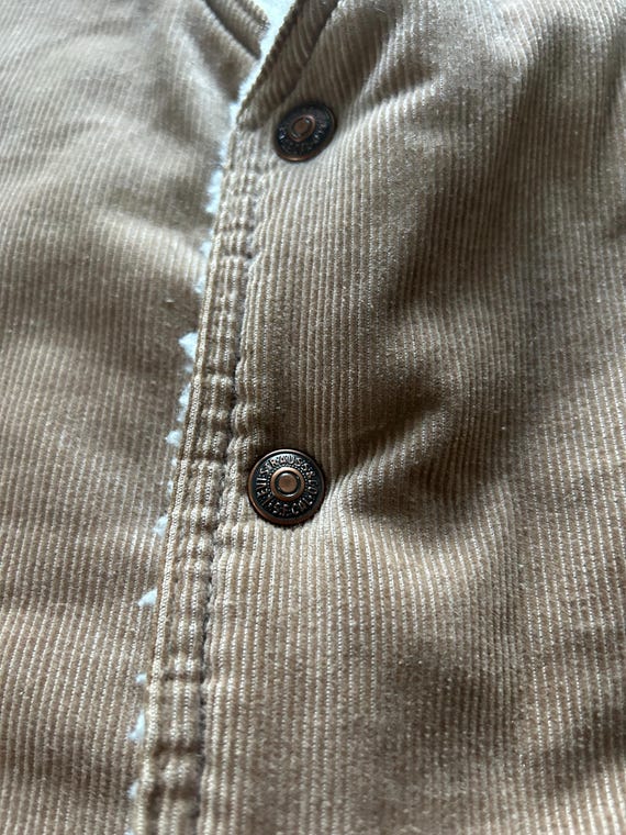 Vintage Levi’s cord corduroy white tab waistcoat … - image 8