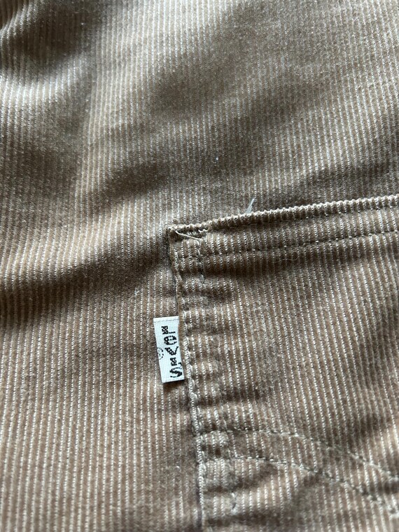 Vintage Levi’s cord corduroy white tab waistcoat … - image 5