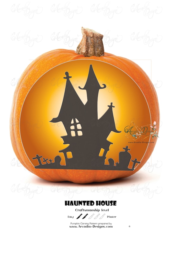 Printable Haunted House Stencil printable-haunted-house-stencil