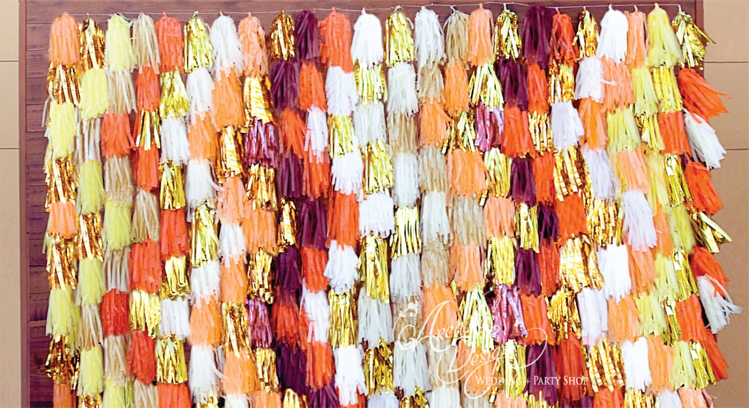 Tassel Backdrop MADE TO ORDER Customized Chevron Pattern | Etsy
