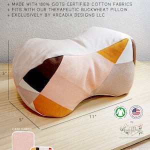 Organic Cotton Therapeutic pillow case with zipper | Made in USA
