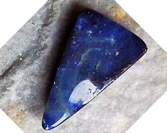 A nice triangular shaped Boulder Opal from the opalfields of Queensland, Australia