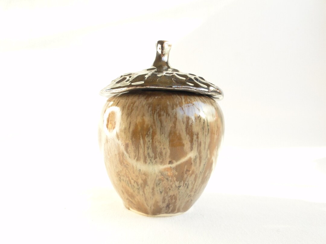 Ceramic Acorn Jar, Acorn Decoration , Autumn Decoration, Acorn Etsy