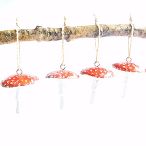 Toadstool Decoration, Ceramic Toadstool, Christmas Decoration, Mushroom Decoration