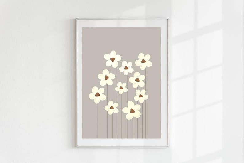 Daisy Print, Daisy Printable Wall Art, Daisy Wall Art, Flower Poster ...