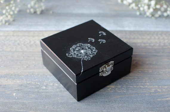 small black wooden box