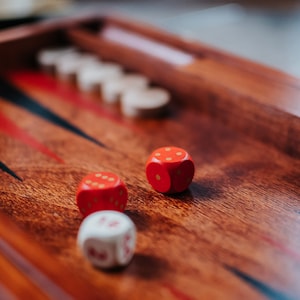 Big Wooden Backgammon, hand made from natural wood, personalisation, engraving image 4