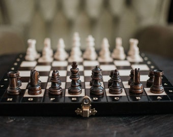 Set Of Magnetic Wooden Chess - Personalization