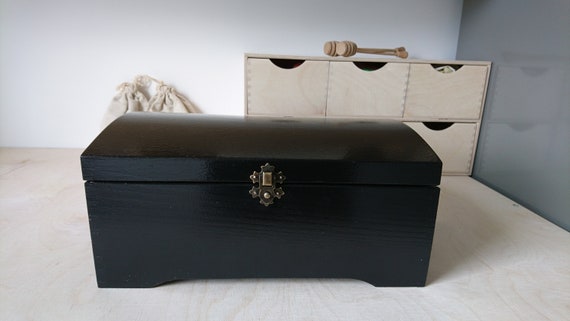 black wooden box