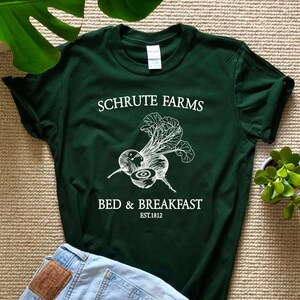 Schrute Farms Shirt T-Shirt The office shirt ECO inks Beets Bed and Breakfast dwight schrute The office gifts The office merch michael scott