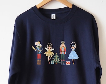 Nutcracker Children&#39;s Sweatshirt Kids Sweater, Christmas Sweatshirt, Christmas Sweater, Christmas shirt, Christmas gift, Sugar plum fairy