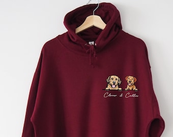 Personlig hundhuvtröja unisex Anpassat hundporträtt Hundhuvtröja Personlig hundhuvtröja Hundmammahuvtröja Hundpappatröja Hundtröja med huvtröja