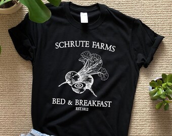 Schrute Farms Shirt T-Shirt The office shirt ECO inks Beets Bed and Breakfast dwight schrute The office gifts The office merch michael scott