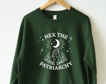 Hex het patriarchaat sweatshirt trui Unisex Smash het patriarchaat sweatshirt feministische sweatshirt activistische sweatshirt hemelse heks