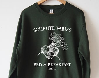 Schrute Farms Sweatshirt Sweater Shirt Unisex The Office Shirt ECO inks The Office Sweatshirt dwight schrute the office gifts michael scott