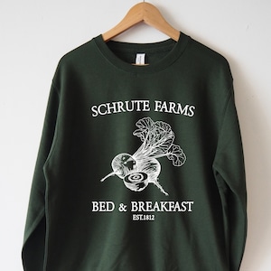 Schrute Farms Sweatshirt Sweater Shirt Unisex The Office Shirt ECO inks The Office Sweatshirt dwight schrute the office gifts michael scott