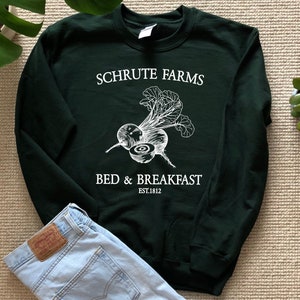 Schrute Farms Sweatshirt Sweater Shirt Unisex The Office Shirt ECO inks The Office Sweatshirt dwight schrute the office gifts michael scott