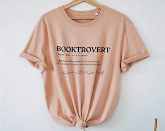 Booktrovert T-shirt Shirt organic Book shirt reading shirt book lover shirt book lover gift bookworm shirt librarian shirt bookish shirt