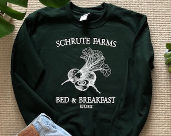 Schrute Farms Sweatshirt Sweater Shirt Unisex The Office Shirt ECO inks The Office Sweatshirt dwight schrute the office gifts michael scott