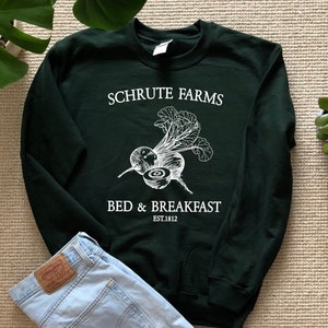 Schrute Farms Sweatshirt Sweater Shirt Unisex The Office Shirt ECO inks The Office Sweatshirt dwight schrute the office gifts michael scott image 1