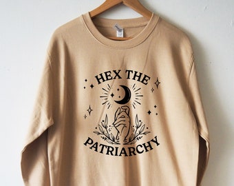 Bluza z kapturem Hex The Patriarchy Bluza unisex Bluza z kapturem Smash The Patriarchy Bluza feministyczna Bluza aktywistyczna Bluza Celestial Witch