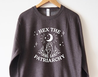 Bluza z kapturem Hex The Patriarchy Bluza unisex Bluza z kapturem Smash The Patriarchy Bluza feministyczna Bluza aktywistyczna Bluza Celestial Witch