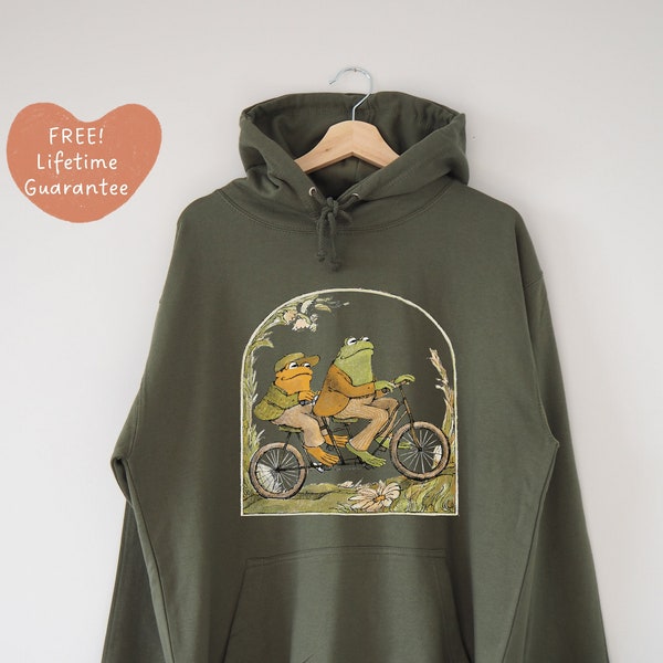 Frog and Toad Hoodie Sweatshirt, *Lifetime guarantee on print*, Classic Book sweatshirt, Cottagecore Hoodie, Frog sweatshirt, Vintage