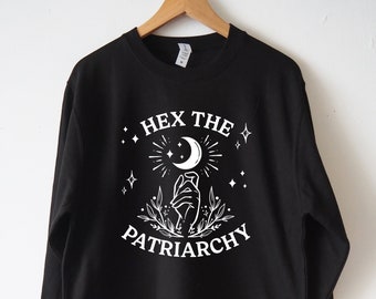 Hex het patriarchaat sweatshirt trui Unisex Smash het patriarchaat sweatshirt feministische sweatshirt activistische sweatshirt hemelse heks