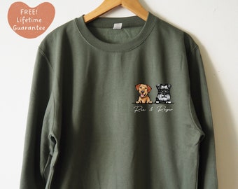 Personalisiertes Hunde Sweatshirt, personalisiertes Hunde Sweatshirt, personalisiertes Hunde Sweatshirt Hund Mama Shirt Hund Papa Shirt Hundepullover