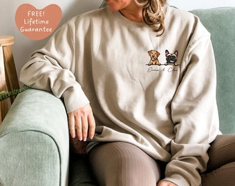 Custom Dog Sweatshirt *Lifetime print Guarantee* Personalized dog sweatshirt, Personalised Dog Shirt Dog Mom Shirt Dog Dad Shirt Dog sweater