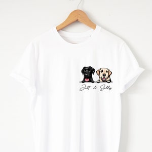 Child's Custom dog shirt Children's Personalized dog shirt kids shirt dog lover gift dogs dog lover shirt Organic Soft Great fit Eco Print