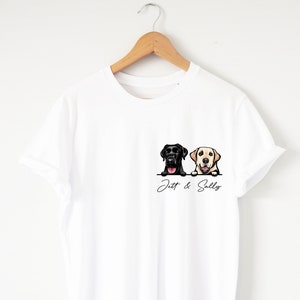 Custom dog shirt Personalized dog shirt dog mom shirt dog lover gift dogs dog dad shirt dog lover shirt Organic Soft Great fit Eco Print