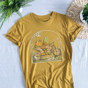 Shirt kikker en pad *Levenslange printgarantie*, shirt kikker, kikker cadeau, grappig shirt kikker en pad T-shirt klassiek boek, shirt Cottagecore