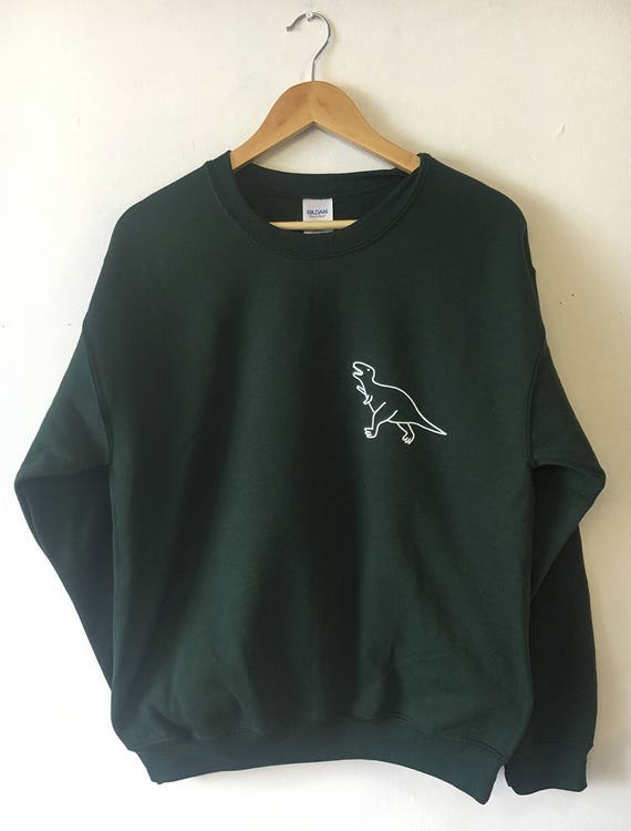 Dinosaur Pocket Sweatshirt Sweater Shirt unisex High Quality | Etsy