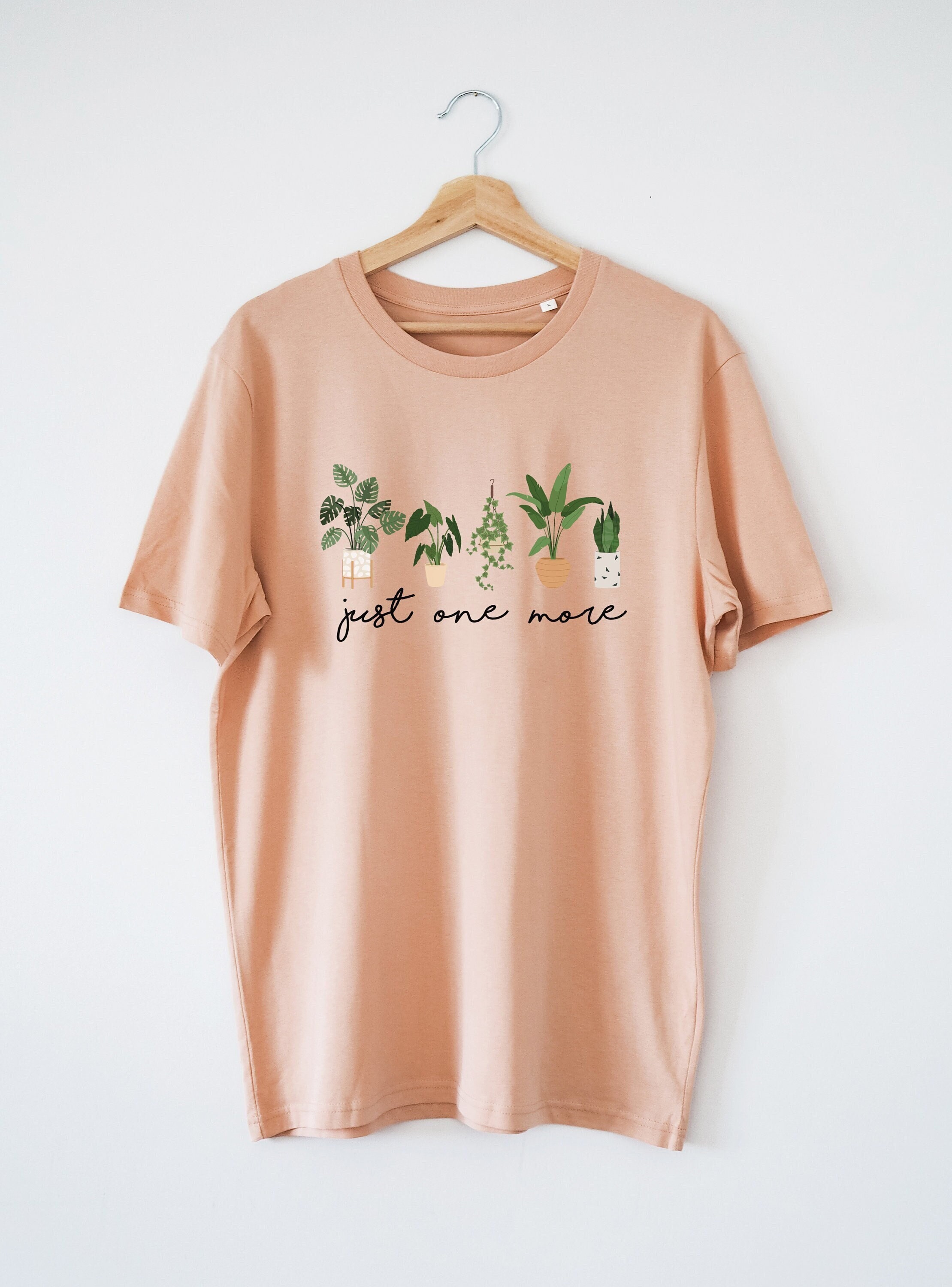 Just One More Plant Shirt, Organic T-shirt, Soft Comfortable, Great Fit,  Eco Print, Unisex, Funny Plant Shirt, Plant Mom Shirt, House Plants - Etsy