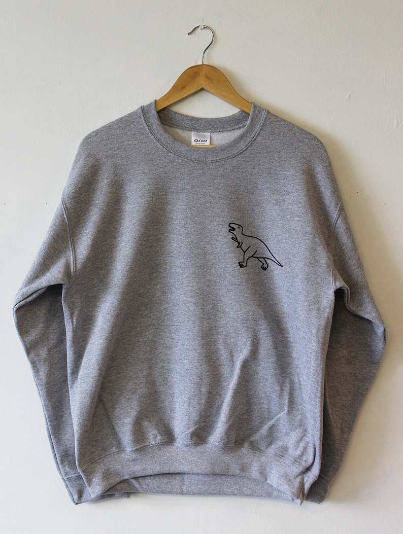 Dinosaur Pocket Sweatshirt Sweater Shirt Unisex High Quality | Etsy