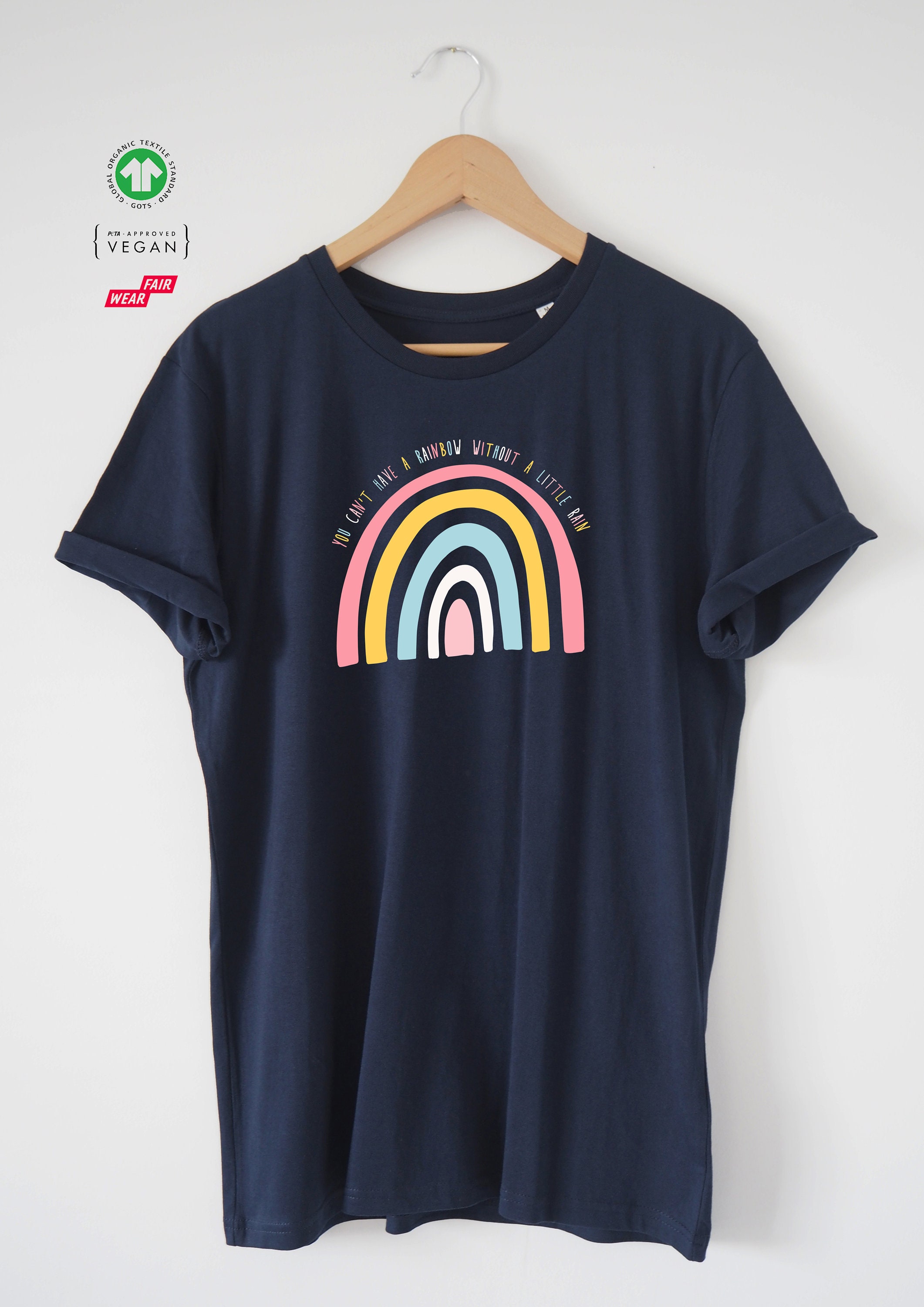 Rainbow Organic T-shirt 'you Have a Rainbow - Etsy