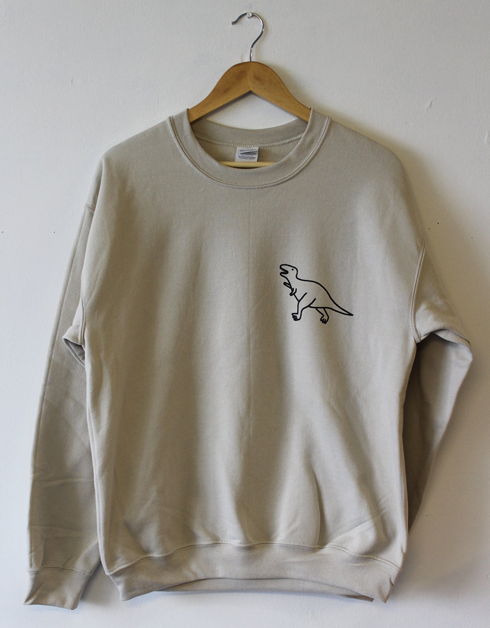 Dinosaur Pocket Sweatshirt Sweater Shirt Unisex High Quality Etsy